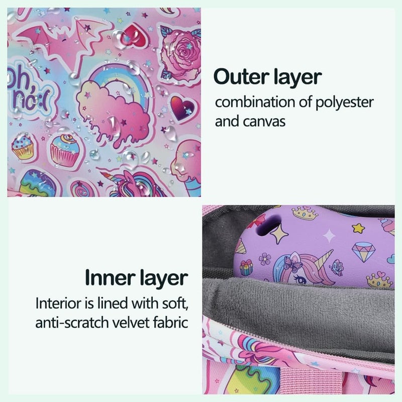 FunnyWin Kids Tablet Bag for Boy Girl Toddler Carrying Tablet Sleeve Carrying with Handle Shoulder Strap 13 inch - Image 5
